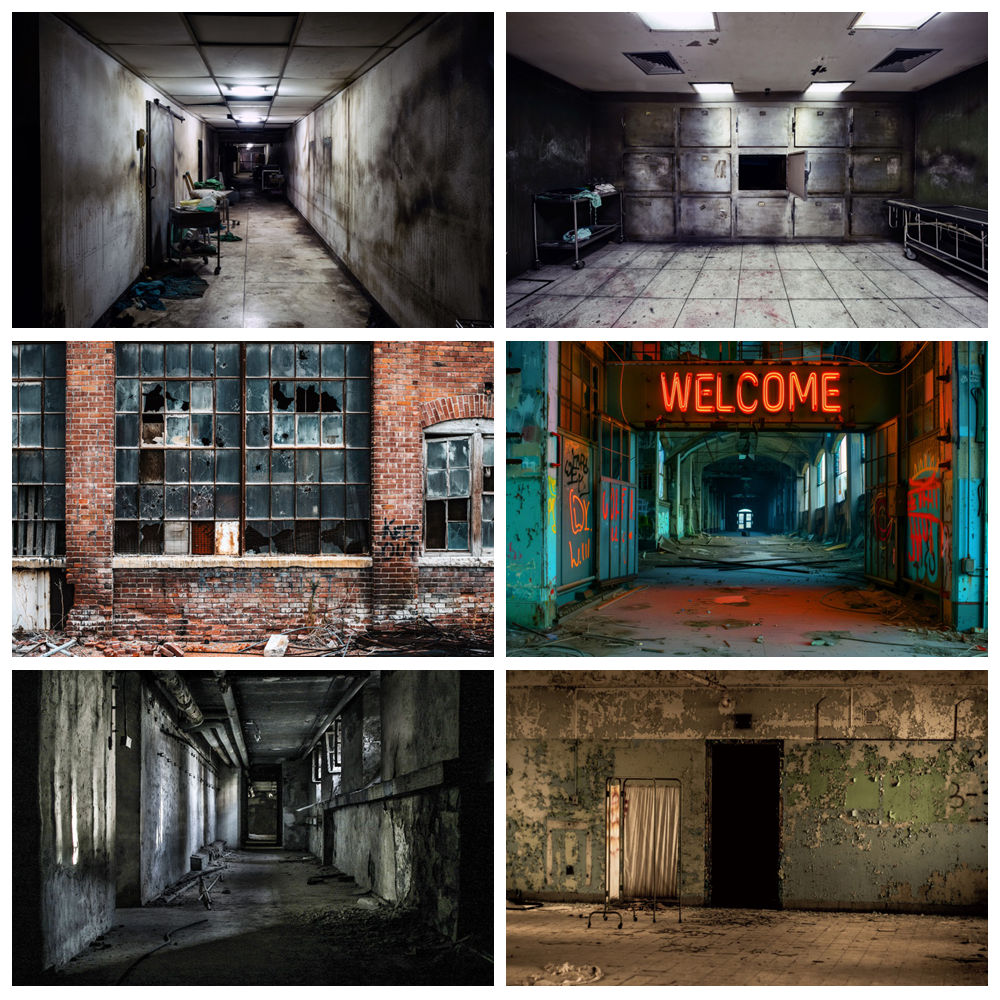 Party Games Lab - Latar Belakang Dekorasi Halloween Horor untuk