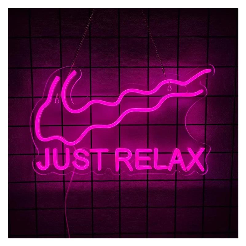 Party Games Shop - Lampu Neon Just Relax Untuk Yoga,