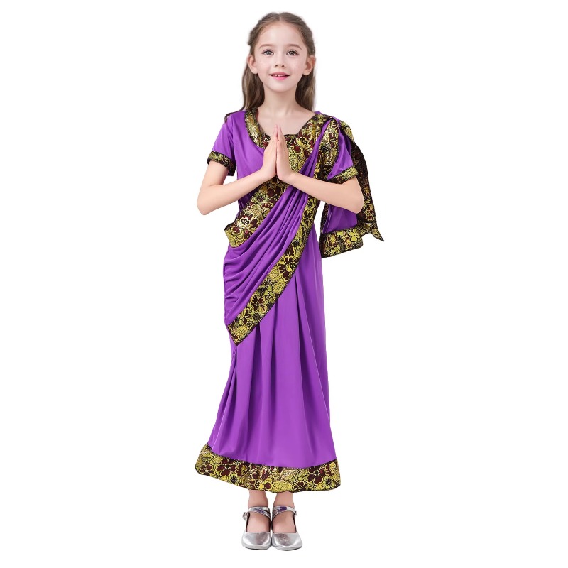 Party Games Indian - Anak-anak, Gadis India, Cosplay, Kostum Putri,
