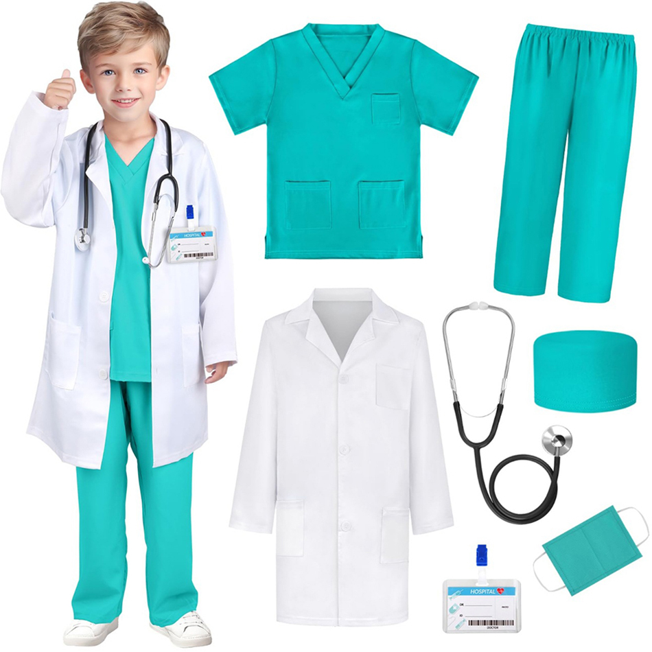 Party Games Crossplay - Seragam Kerja Dokter Perawat Simulasi Anak