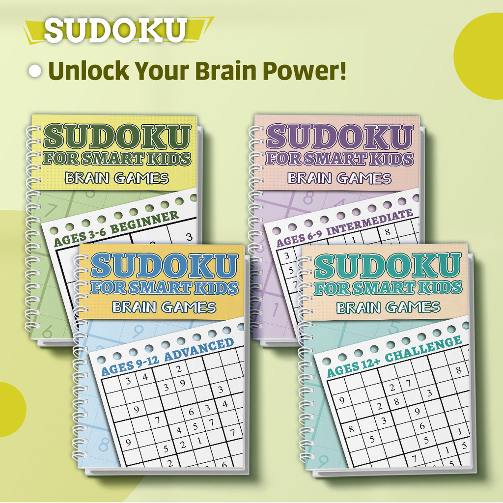 Party Games New Year - Set Buku Puzzle Sudoku untuk Anak,
