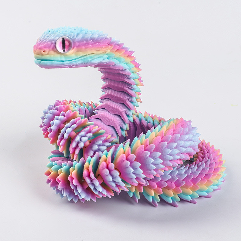 Patung Ular Realistis 3D Print - Party Games New Year ulasan dan harga