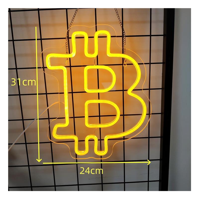Tanda Neon Bitcoin, Dekorasi D - Party Games Shop ulasan dan harga