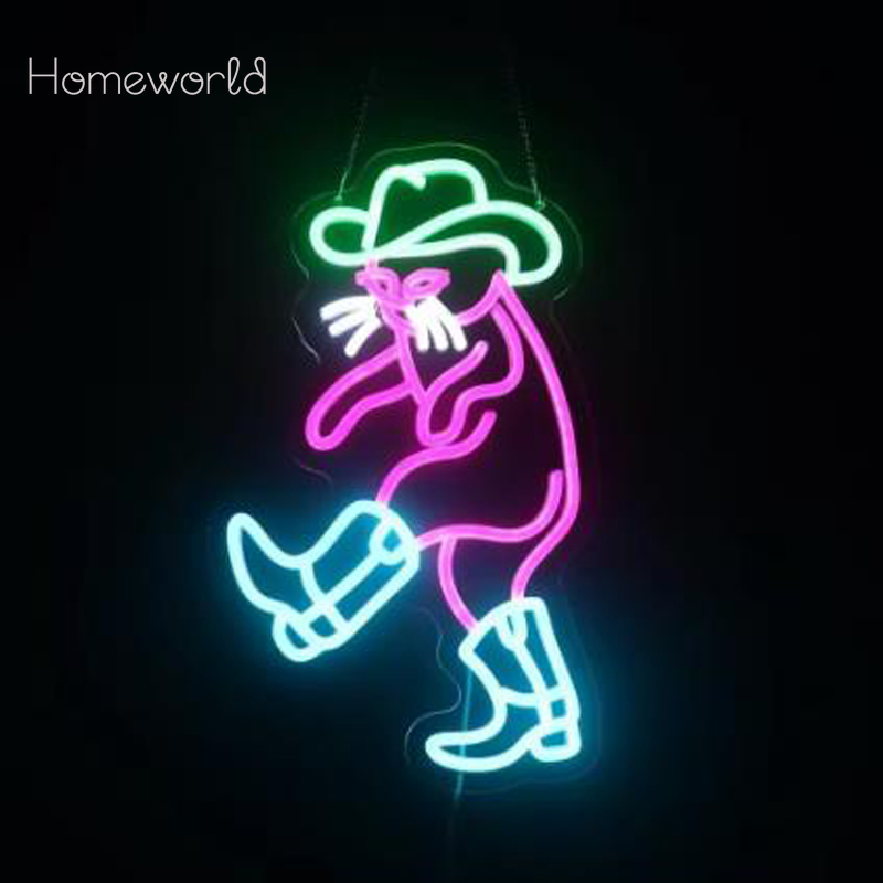 Tanda Lampu Neon Kucing Koboi  - Party Games Shop ulasan dan harga