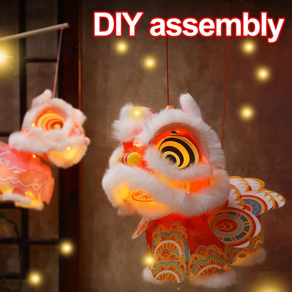 Kit DIY Lampion Tarian Singa T - Party Games New Year ulasan dan harga