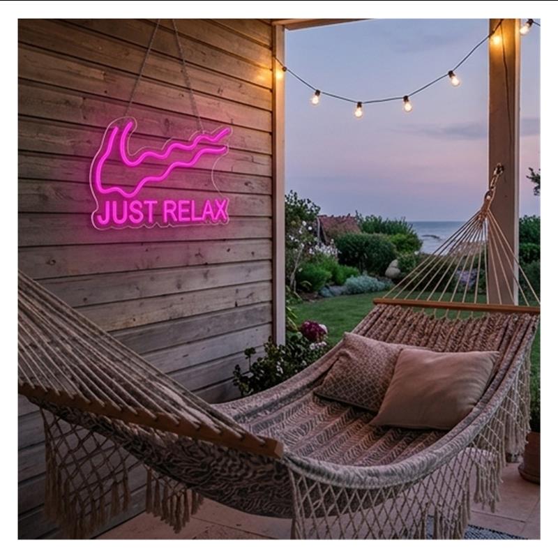 Lampu Neon Just Relax Untuk Yo - Party Games Shop ulasan dan harga