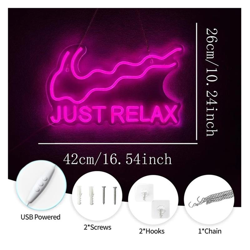 Lampu Neon Just Relax Untuk Yo - Party Games Shop ulasan dan harga