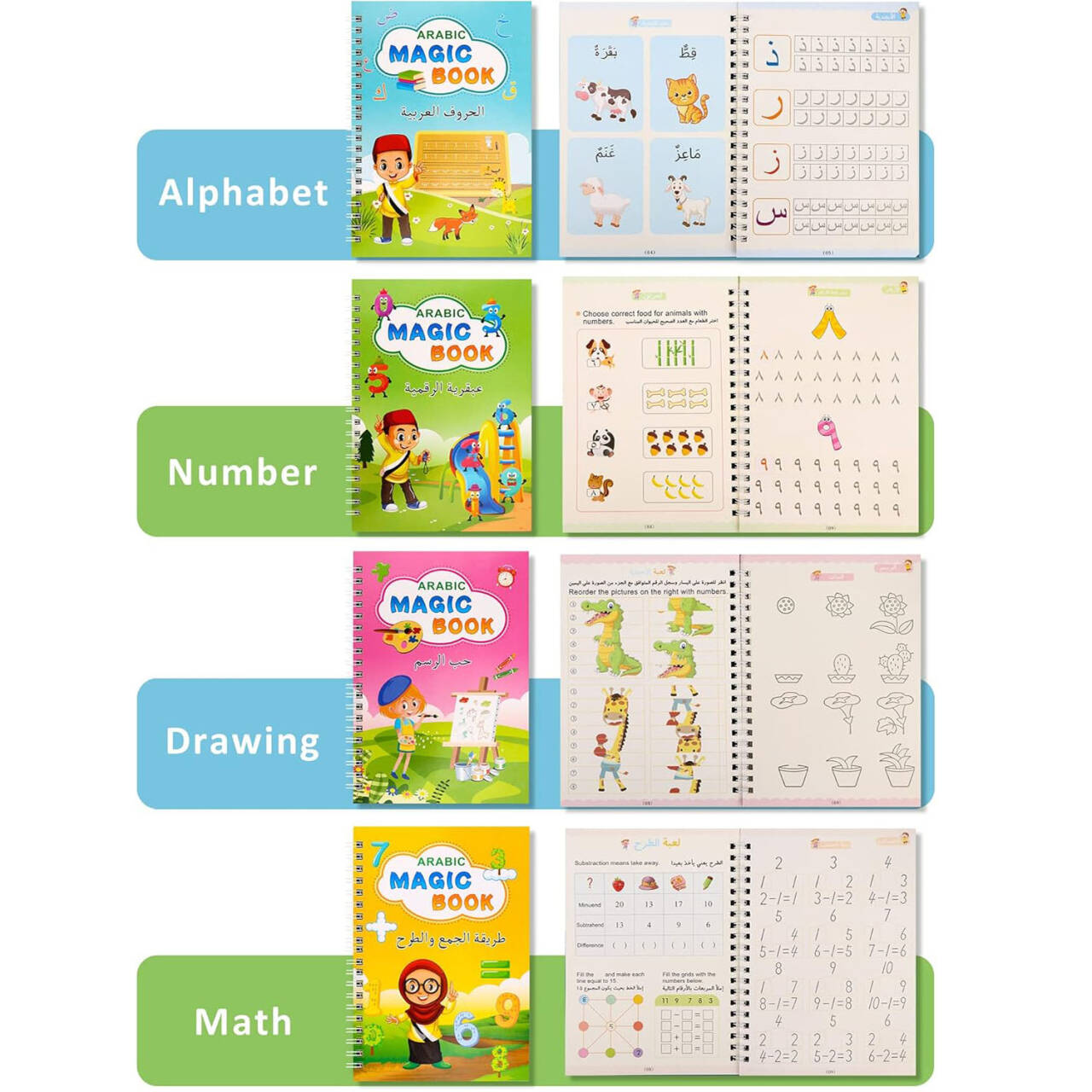 Buku Tulis Alfabet Arab Kaligr - Party Games New Year ulasan dan harga