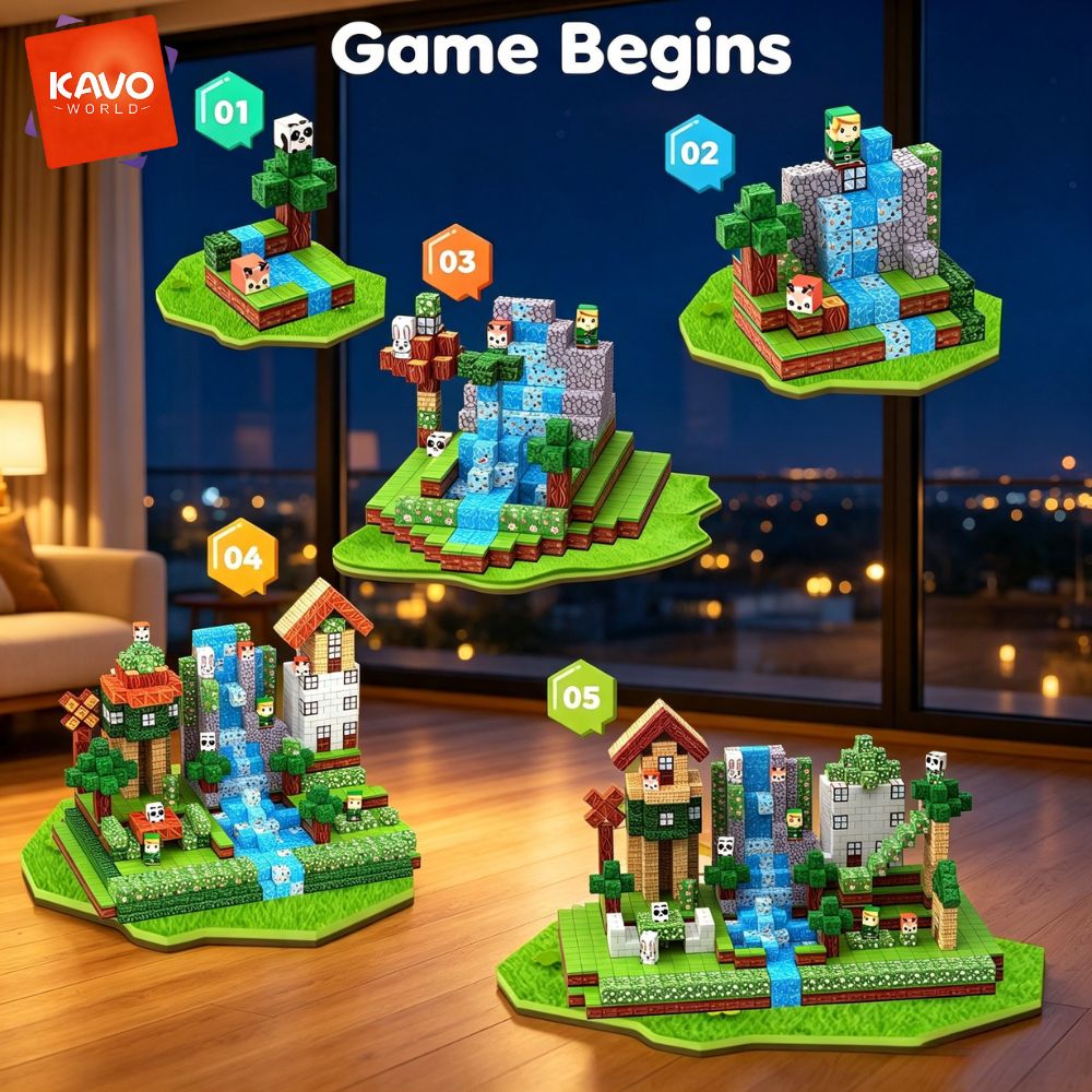 KAVOWORLD 150pcs Blok Bangunan - Party Games For 5 Year Olds Indoors ulasan dan harga