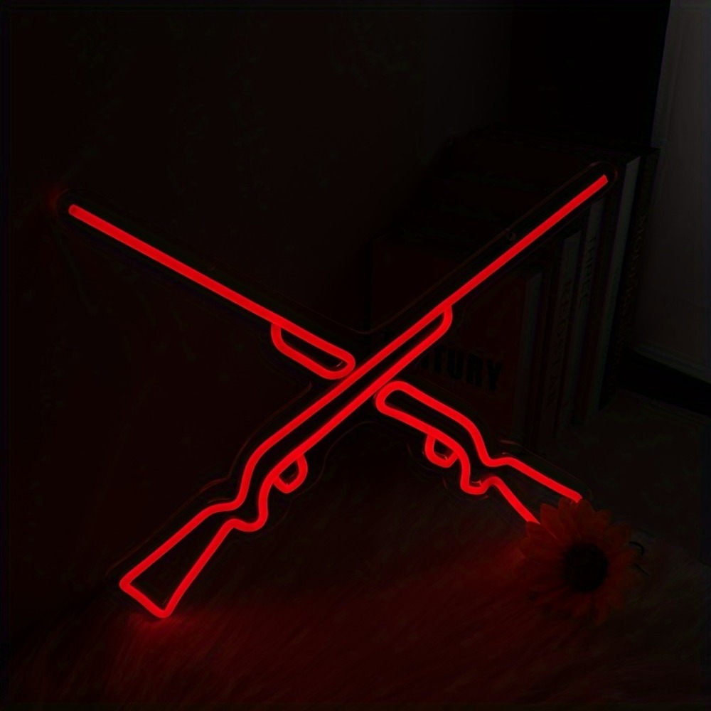 Lampu Neon Double Guns, Hiasan - Party Games Shop ulasan dan harga